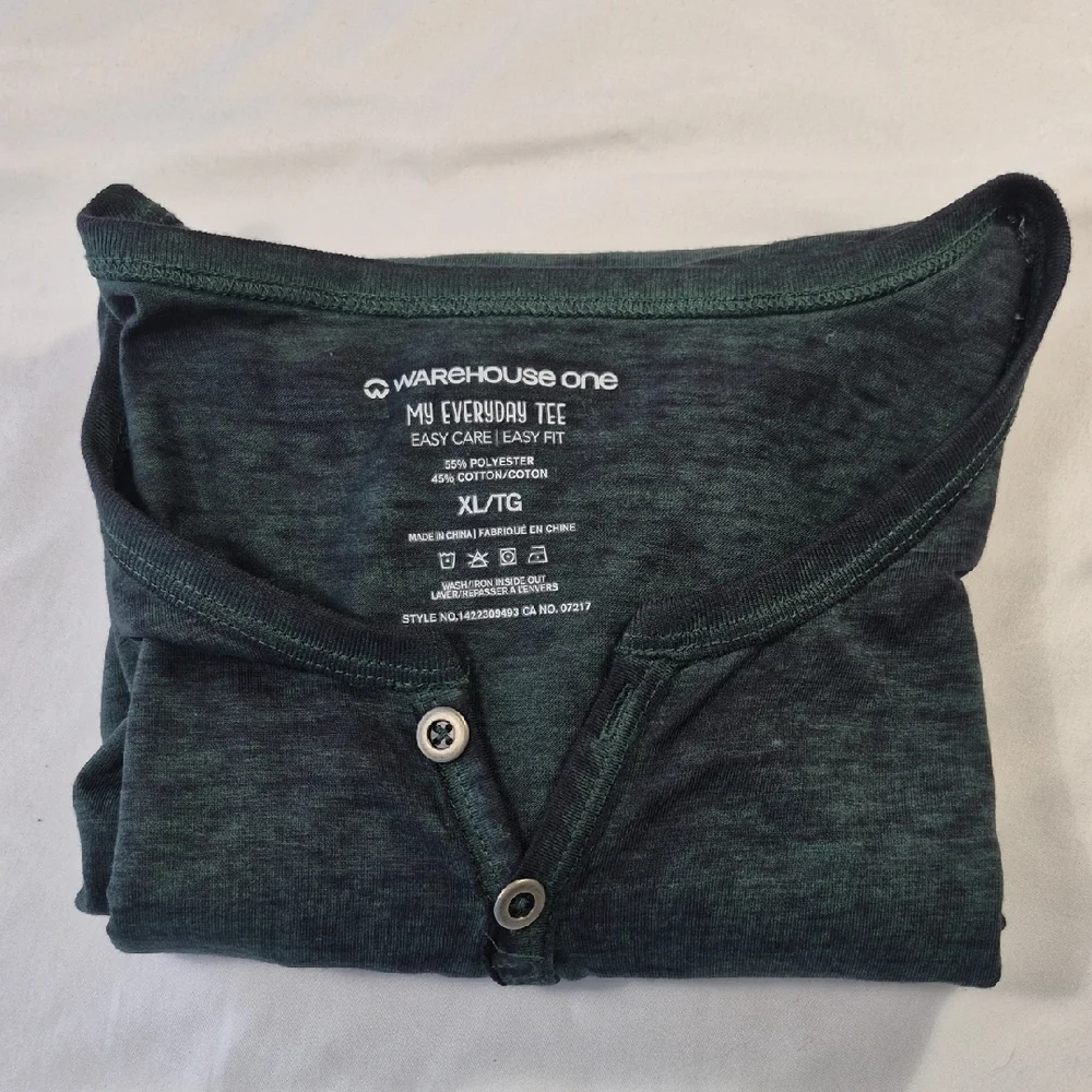 Warehouse One My Everyday Tee Green Size. XL NWT - Picture 10 of 12